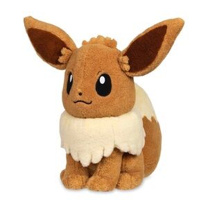 Eevee Pokemon Cozy Plush Brown and Cream Plush Toy